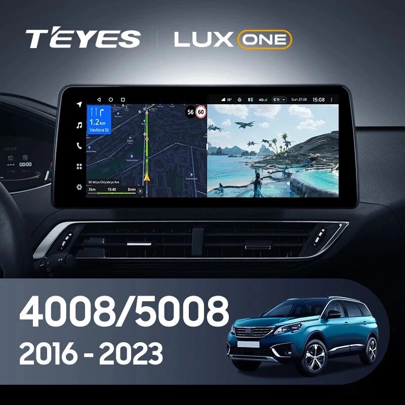 Navigatie Auto Teyes Lux One Peugeot 5008 2017-2023 4+32GB 12.3" IPS Octa-core 2Ghz, Android 4G Bluetooth 5.1 DSP [2]