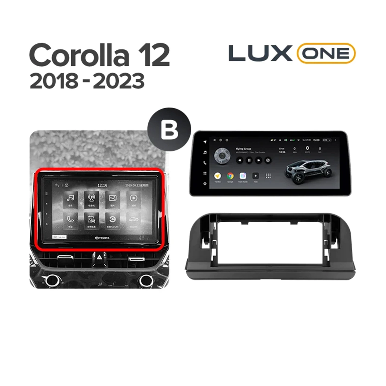 Navigatie Auto Teyes Lux One Toyota Corolla 12 2018-2020 4+32GB 12.3" IPS Octa-core 2Ghz, Android 4G Bluetooth 5.1 DSP [7]