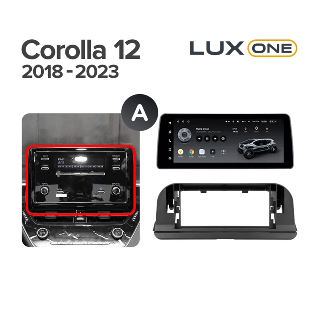 Navigatie Auto Teyes Lux One Toyota Corolla 12 2018-2020 4+32GB 12.3" IPS Octa-core 2Ghz, Android 4G Bluetooth 5.1 DSP [6]