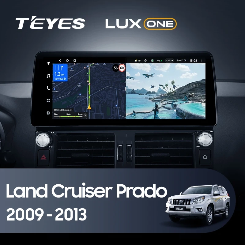 Navigatie Auto Teyes Lux One Toyota Lux One Toyota Land Cruiser Prado 150 2009-2013 4+32GB 12.3" IPS Octa-core 2Ghz, Android 4G Bluetooth 5.1 DSP [2]