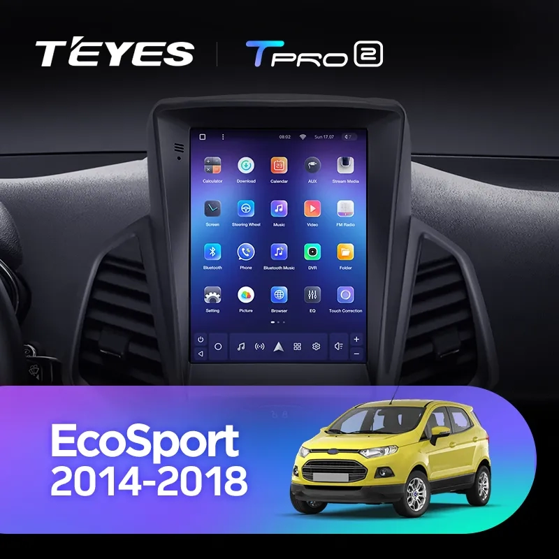 Navigatie Auto Teyes Tip Tesla TPRO 2 Ford EcoSport 2014-2023 4+64GB 9.7" QLED Octa-core 1.8Ghz Android 4G Bluetooth 5.1 DSP [2]