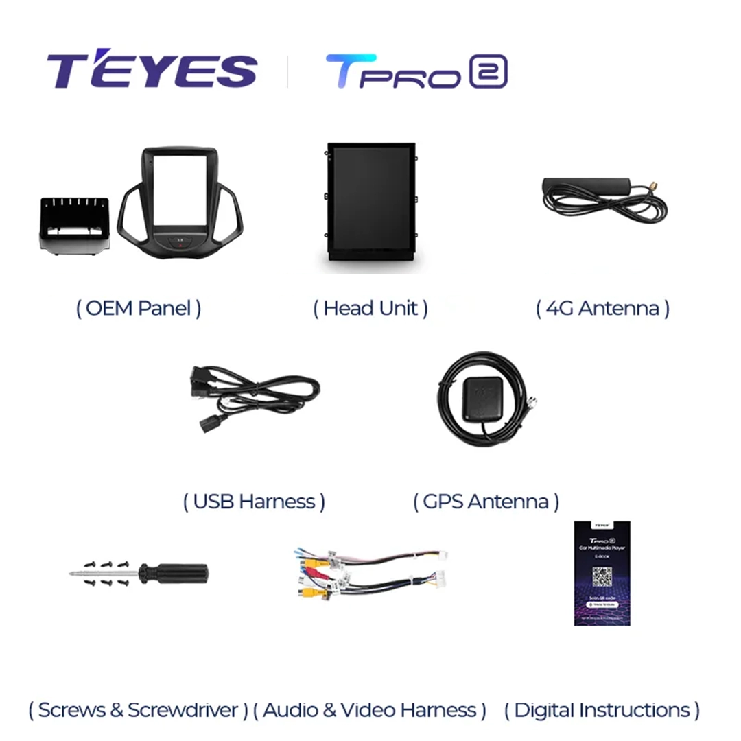 Navigatie Auto Teyes Tip Tesla TPRO 2 Ford EcoSport 2014-2023 4+64GB 9.7" QLED Octa-core 1.8Ghz Android 4G Bluetooth 5.1 DSP [6]