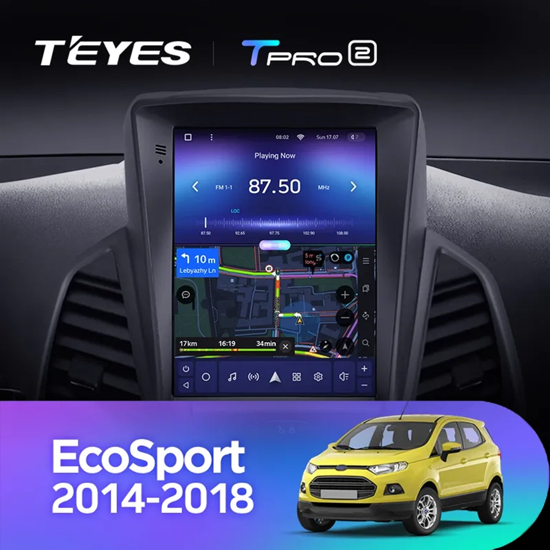 Navigatie Auto Teyes Tip Tesla TPRO 2 Ford EcoSport 2014-2023 4+64GB 9.7" QLED Octa-core 1.8Ghz Android 4G Bluetooth 5.1 DSP [4]