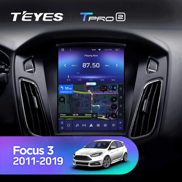 Navigatie Auto Teyes Tip Tesla TPRO 2 Ford Focus 3 2010-2018 4+64GB 9.7" QLED Octa-core 1.8Ghz Android 4G Bluetooth 5.1 DSP [6]