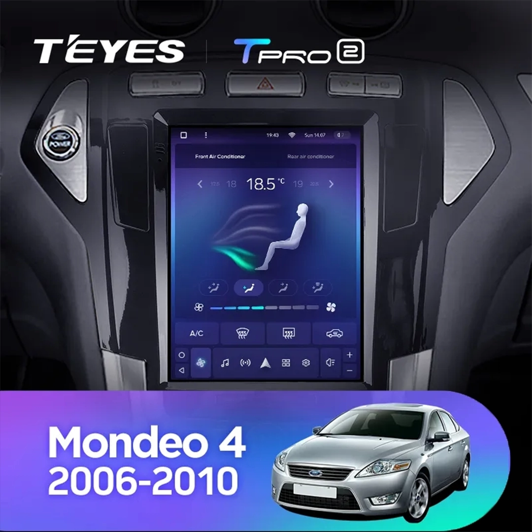 Navigatie Auto Teyes Tip Tesla TPRO 2 Ford Mondeo 3 2007-2014 3+32GB 9.7" QLED Octa-core 1.8Ghz, Android 4G Bluetooth 5.1 DSP [3]