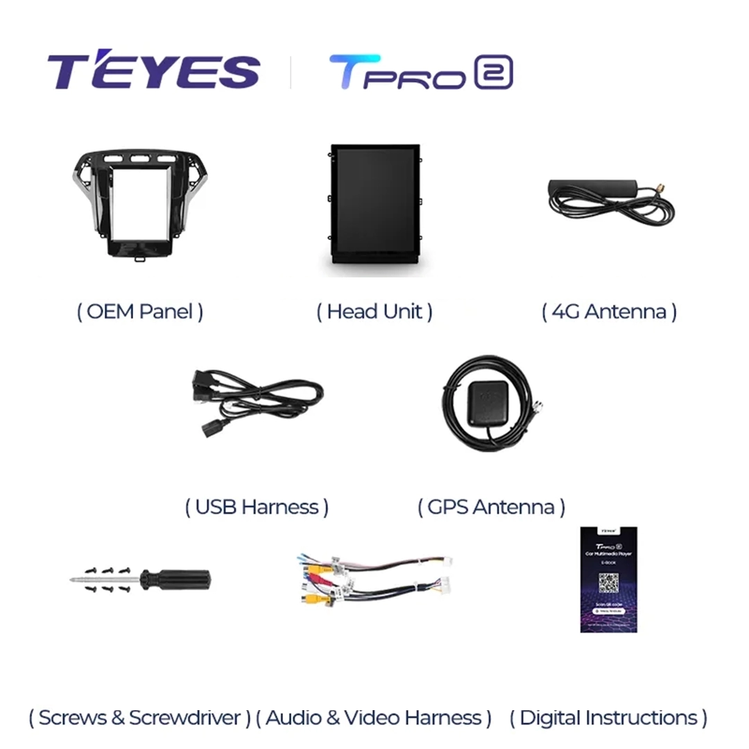 Navigatie Auto Teyes Tip Tesla TPRO 2 Ford Mondeo 3 2007-2014 3+32GB 9.7" QLED Octa-core 1.8Ghz, Android 4G Bluetooth 5.1 DSP [6]