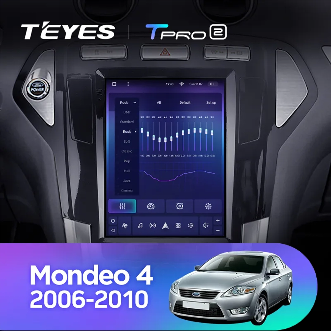 Navigatie Auto Teyes Tip Tesla TPRO 2 Ford Mondeo 3 2007-2014 4+64GB 9.7" QLED Octa-core 1.8Ghz Android 4G Bluetooth 5.1 DSP [3]