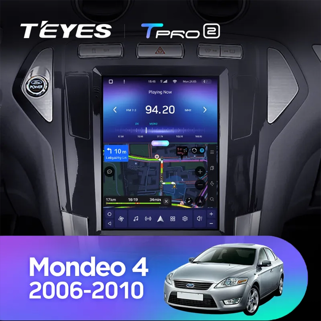 Navigatie Auto Teyes Tip Tesla TPRO 2 Ford Mondeo 3 2007-2014 4+64GB 9.7" QLED Octa-core 1.8Ghz Android 4G Bluetooth 5.1 DSP [5]
