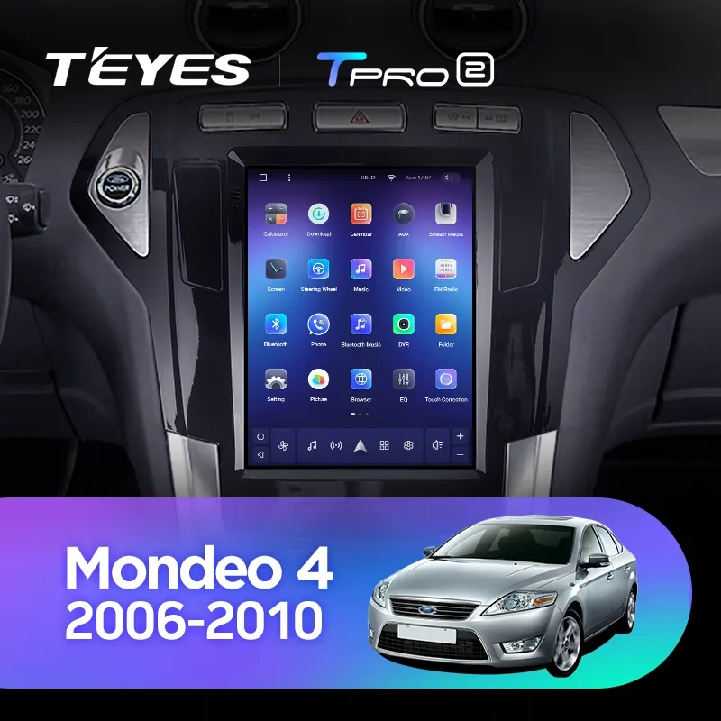 Navigatie Auto Teyes Tip Tesla TPRO 2 Ford Mondeo 3 2007-2014 4+64GB 9.7" QLED Octa-core 1.8Ghz Android 4G Bluetooth 5.1 DSP [2]