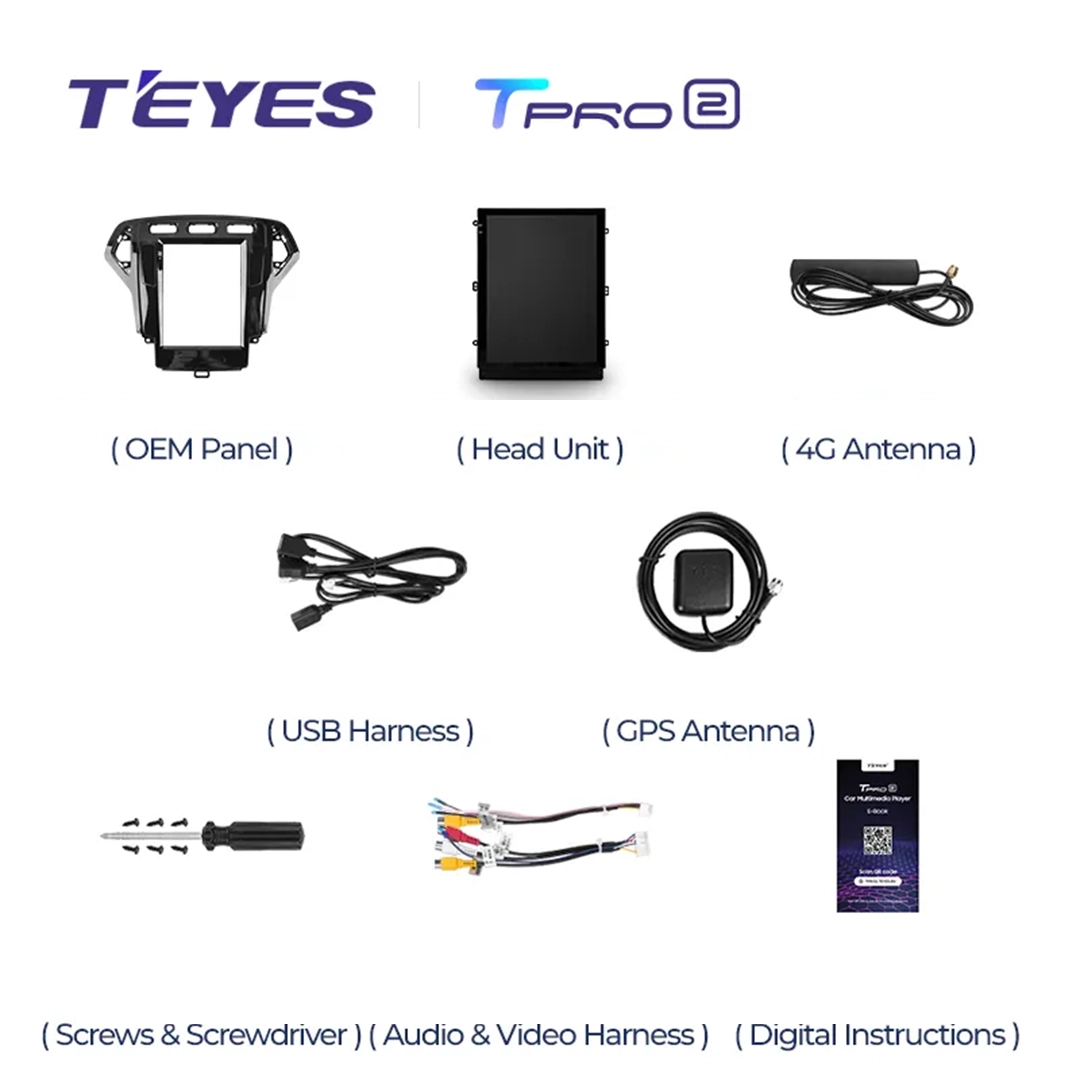 Navigatie Auto Teyes Tip Tesla TPRO 2 Ford Mondeo 3 2007-2014 4+64GB 9.7" QLED Octa-core 1.8Ghz Android 4G Bluetooth 5.1 DSP [6]