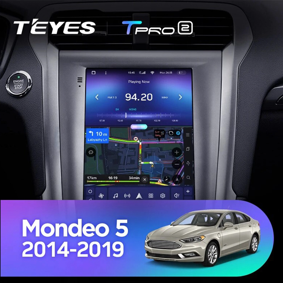Navigatie Auto Teyes Tip Tesla TPRO 2 Ford Mondeo 4 2014-2022 3+32GB 9.7" QLED Octa-core 1.8Ghz, Android 4G Bluetooth 5.1 DSP [5]