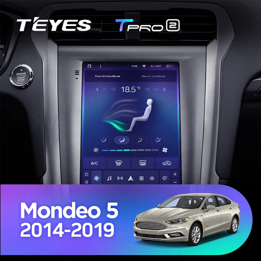 Navigatie Auto Teyes Tip Tesla TPRO 2 Ford Mondeo 4 2014-2022 3+32GB 9.7" QLED Octa-core 1.8Ghz, Android 4G Bluetooth 5.1 DSP [3]
