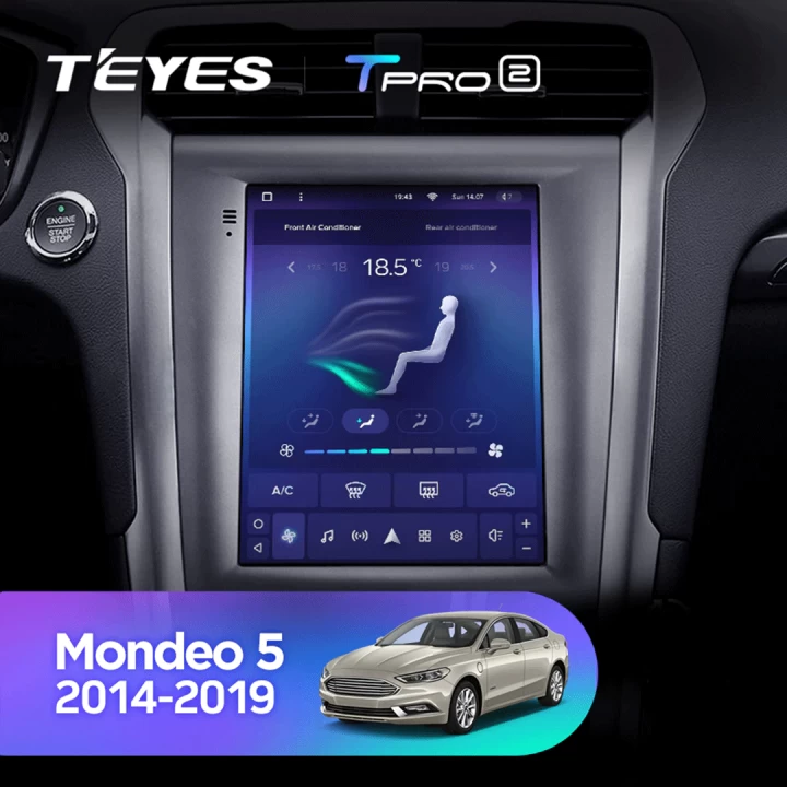 Navigatie Auto Teyes Tip Tesla TPRO 2 Ford Mondeo 4 2014-2022 4+64GB 9.7" QLED Octa-core 1.8Ghz Android 4G Bluetooth 5.1 DSP [3]