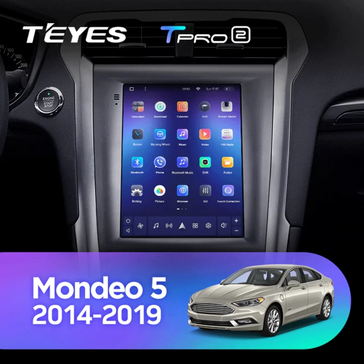 Navigatie Auto Teyes Tip Tesla TPRO 2 Ford Mondeo 4 2014-2022 4+64GB 9.7" QLED Octa-core 1.8Ghz Android 4G Bluetooth 5.1 DSP [2]