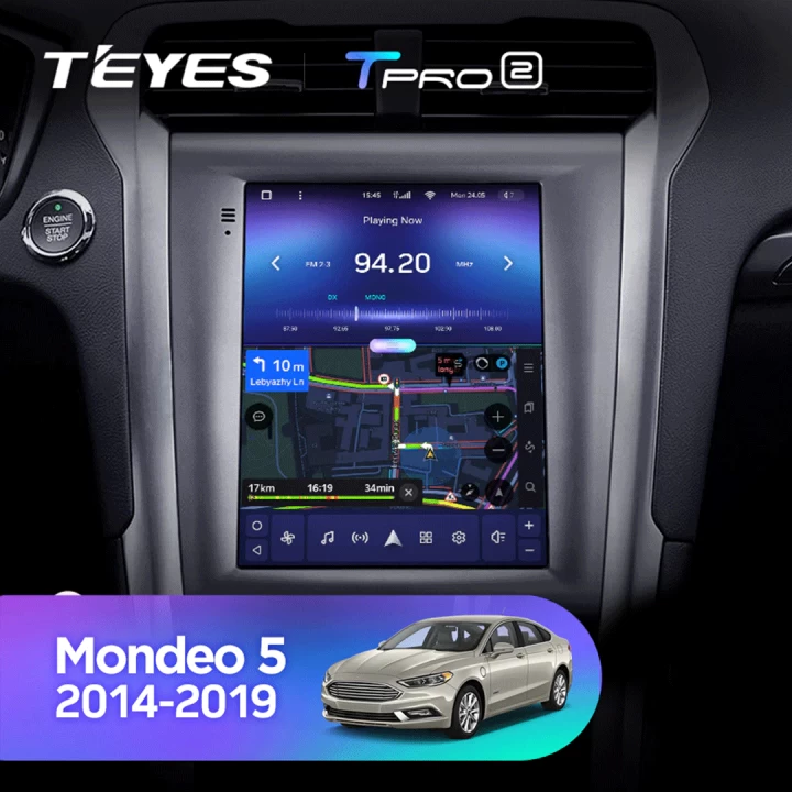 Navigatie Auto Teyes Tip Tesla TPRO 2 Ford Mondeo 4 2014-2022 4+64GB 9.7" QLED Octa-core 1.8Ghz Android 4G Bluetooth 5.1 DSP [5]