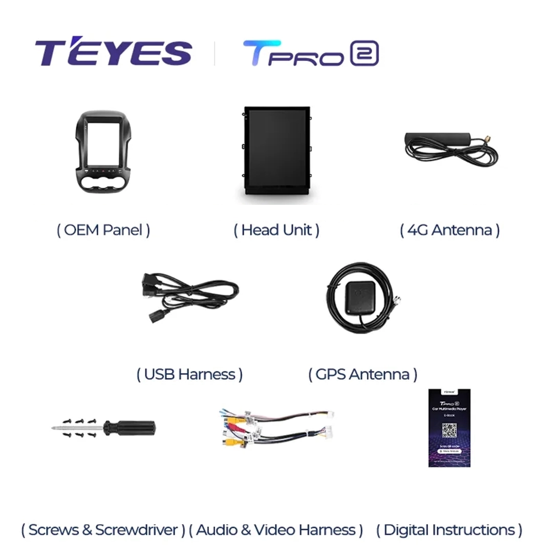 Navigatie Auto Teyes Tip Tesla TPRO 2 Ford Ranger 3 2011-2018 3+32GB 9.7" QLED Octa-core 1.8Ghz, Android 4G Bluetooth 5.1 DSP [6]