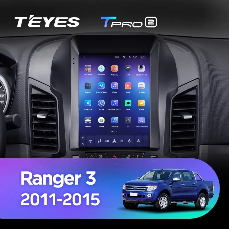 Navigatie Auto Teyes Tip Tesla TPRO 2 Ford Ranger 3 2011-2018 3+32GB 9.7" QLED Octa-core 1.8Ghz, Android 4G Bluetooth 5.1 DSP [2]