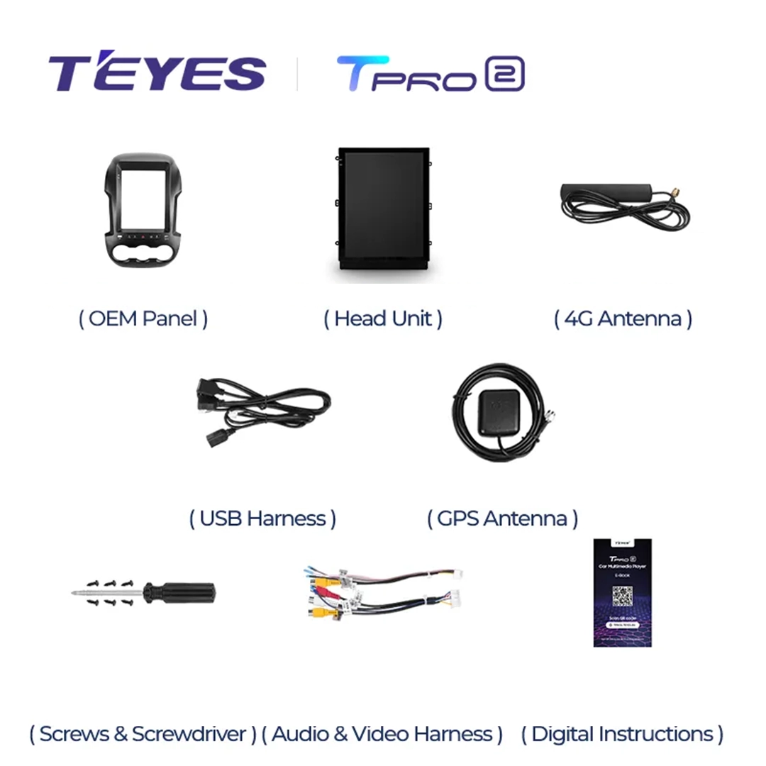 Navigatie Auto Teyes Tip Tesla TPRO 2 Ford Ranger 3 2011-2018 4+64GB 9.7" QLED Octa-core 1.8Ghz Android 4G Bluetooth 5.1 DSP [6]