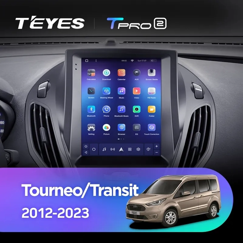 Navigatie Auto Teyes Tip Tesla TPRO 2 Ford Tourneo Custom 2012-2023 3+32GB 9.7" QLED Octa-core 1.8Ghz, Android 4G Bluetooth 5.1 DSP [5]