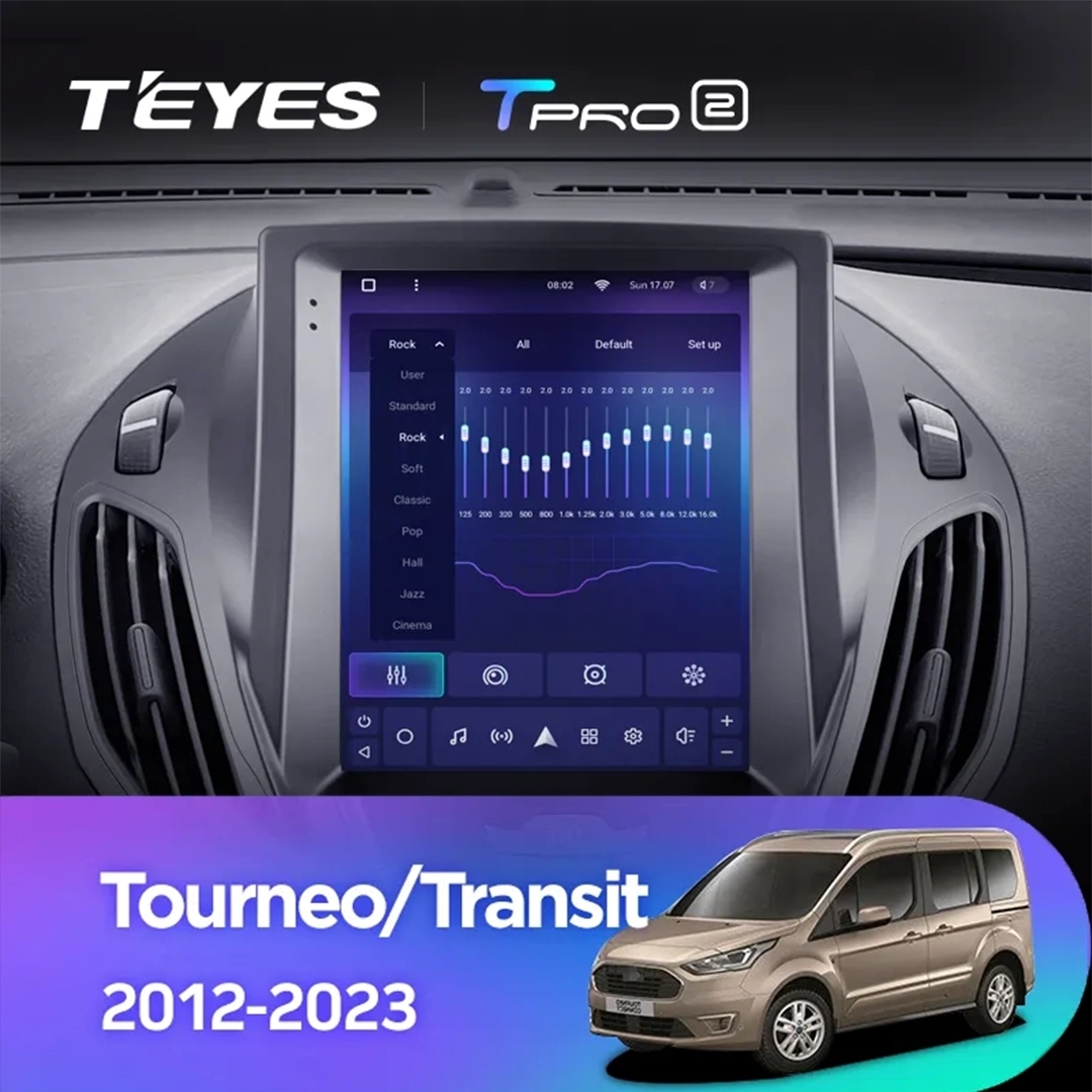 Navigatie Auto Teyes Tip Tesla TPRO 2 Ford Tourneo Custom 2012-2023 3+32GB 9.7" QLED Octa-core 1.8Ghz, Android 4G Bluetooth 5.1 DSP [4]