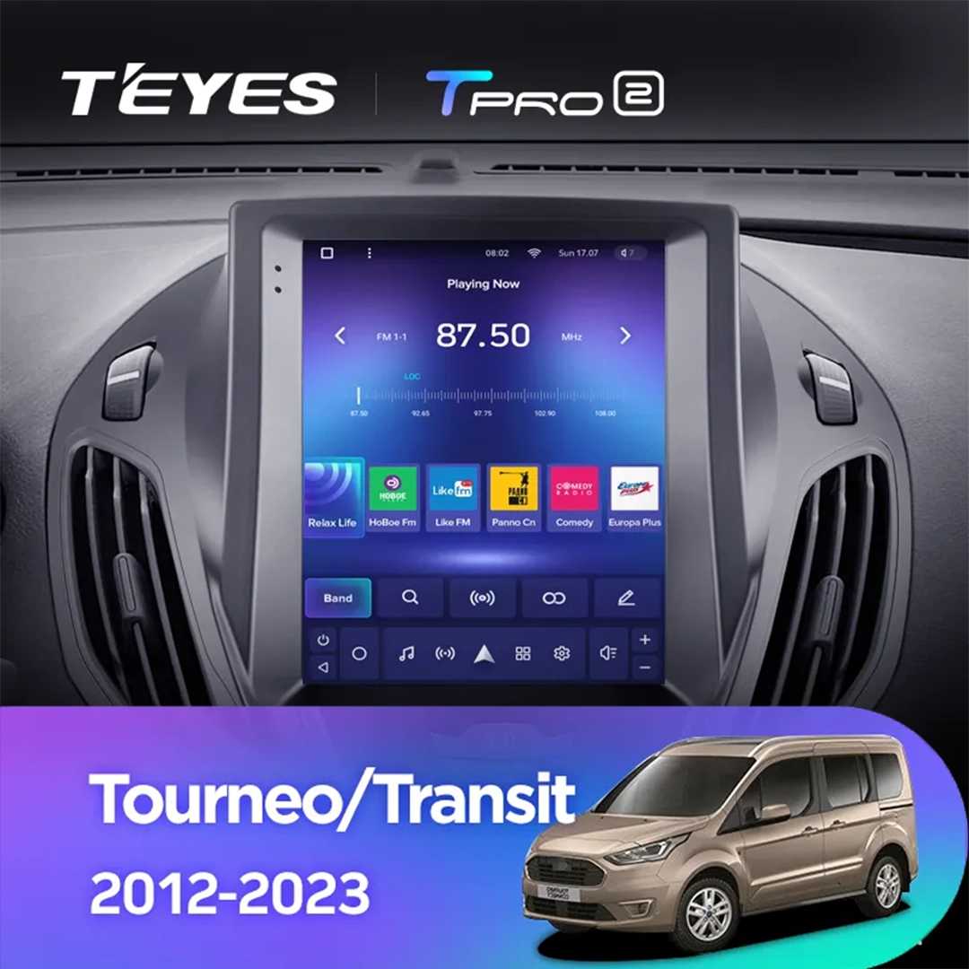 Navigatie Auto Teyes Tip Tesla TPRO 2 Ford Tourneo Custom 2012-2023 4+64GB 9.7" QLED Octa-core 1.8Ghz Android 4G Bluetooth 5.1 DSP [5]