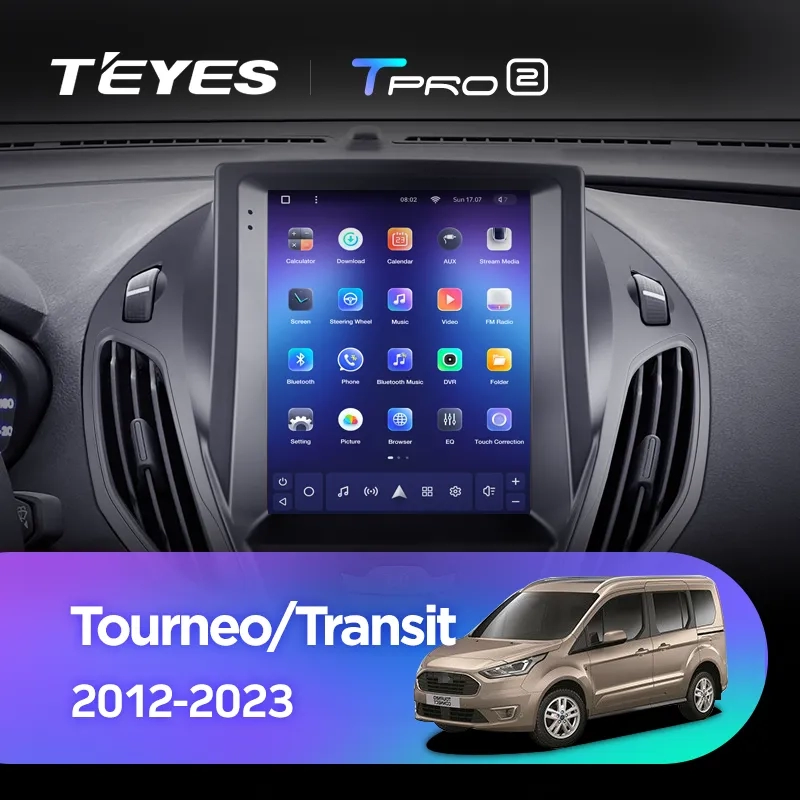Navigatie Auto Teyes Tip Tesla TPRO 2 Ford Tourneo Custom 2012-2023 4+64GB 9.7" QLED Octa-core 1.8Ghz Android 4G Bluetooth 5.1 DSP [2]