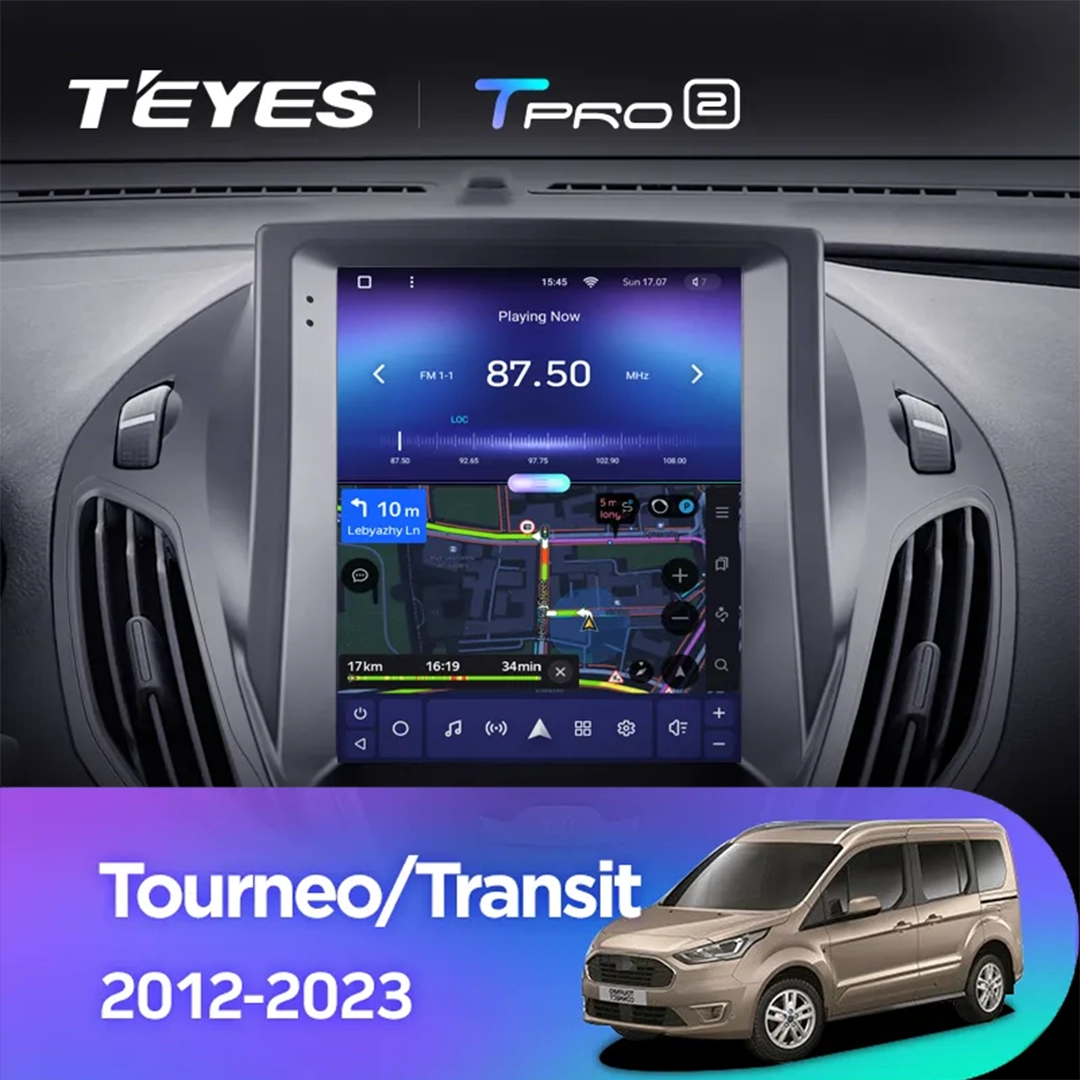 Navigatie Auto Teyes Tip Tesla TPRO 2 Ford Transit Custom 2012-2023 4+64GB 9.7" QLED Octa-core 1.8Ghz Android 4G Bluetooth 5.1 DSP [4]
