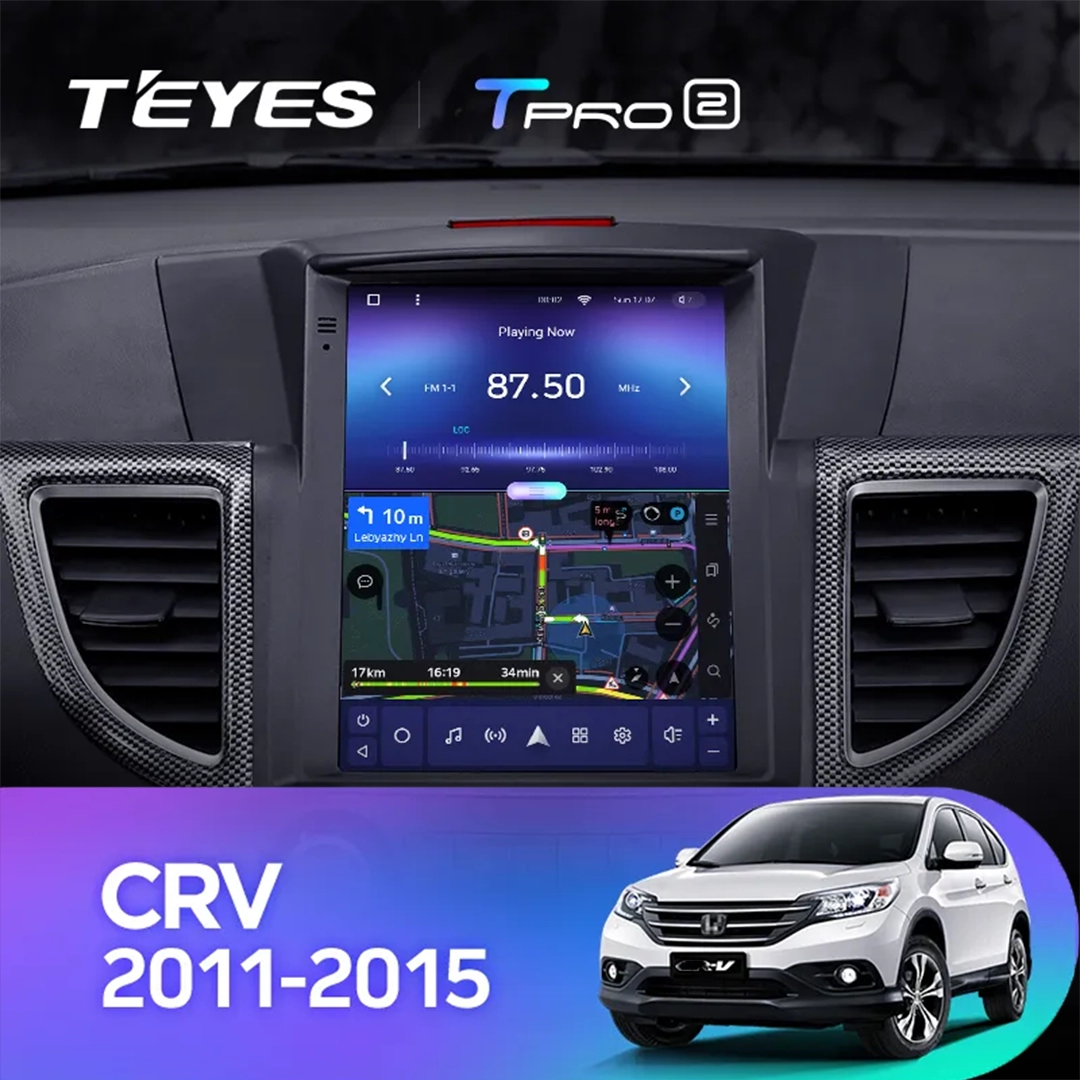 Navigatie Auto Teyes Tip Tesla TPRO 2 Honda CR-V 4 2011-2015 4+64GB 9.7" QLED Octa-core 1.8Ghz, Android 4G Bluetooth 5.1 DSP [4]
