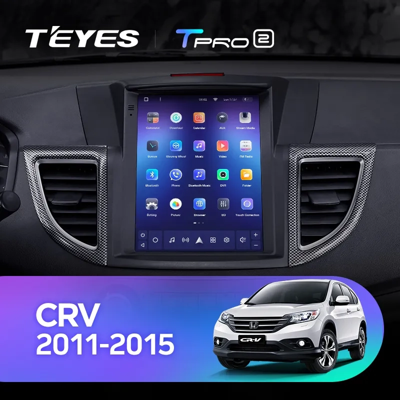 Navigatie Auto Teyes Tip Tesla TPRO 2 Honda CR-V 4 2011-2015 4+64GB 9.7" QLED Octa-core 1.8Ghz, Android 4G Bluetooth 5.1 DSP [2]
