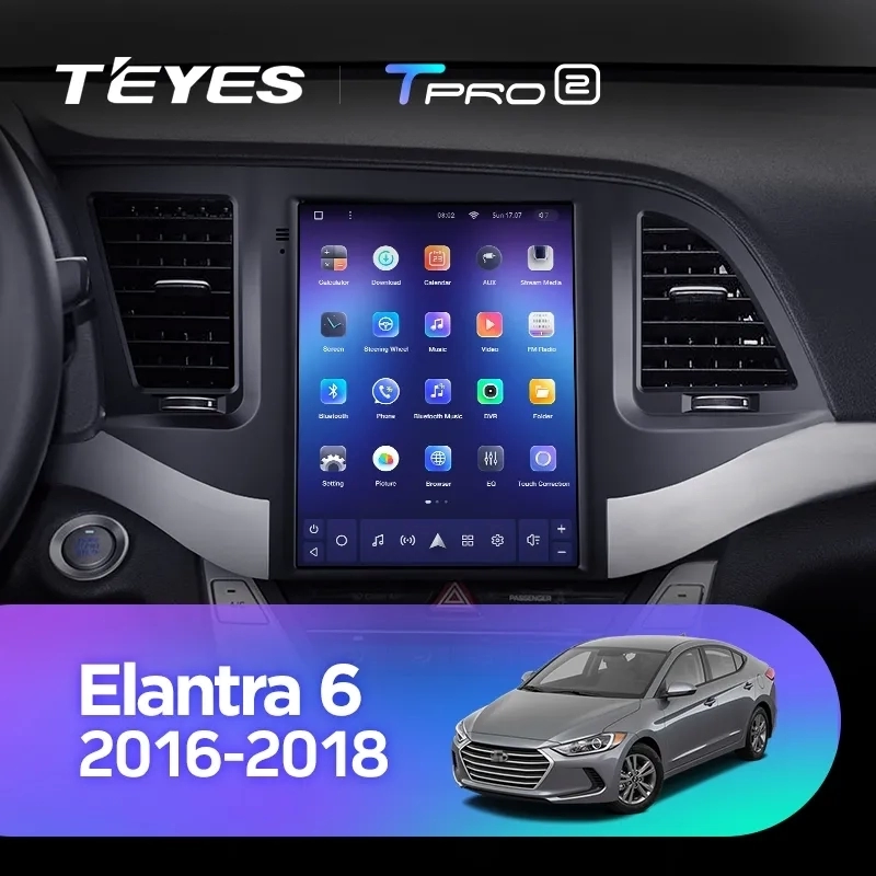 Navigatie Auto Teyes Tip Tesla TPRO 2 Hyundai Elantra 6 2015-2018 3+32GB 9.7" QLED Octa-core 1.8Ghz, Android 4G Bluetooth 5.1 DSP [2]