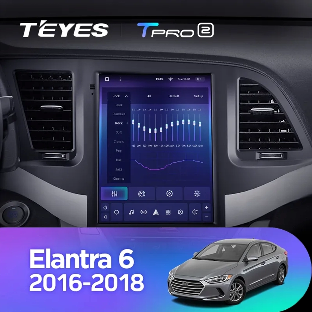 Navigatie Auto Teyes Tip Tesla TPRO 2 Hyundai Elantra 6 2015-2018 3+32GB 9.7" QLED Octa-core 1.8Ghz, Android 4G Bluetooth 5.1 DSP [4]