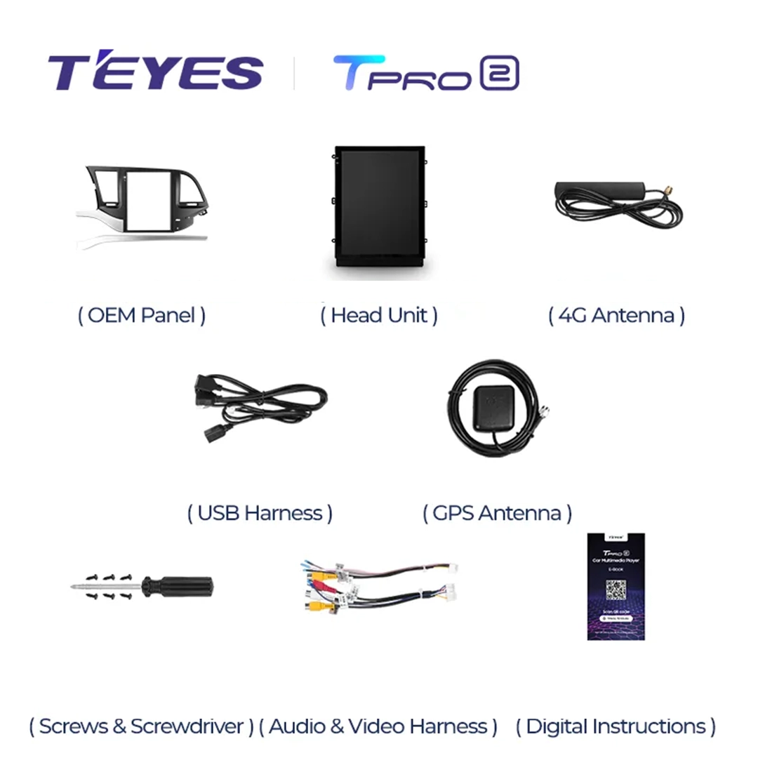 Navigatie Auto Teyes Tip Tesla TPRO 2 Hyundai Elantra 6 2015-2018 4+64GB 9.7" QLED Octa-core 1.8Ghz, Android 4G Bluetooth 5.1 DSP [8]