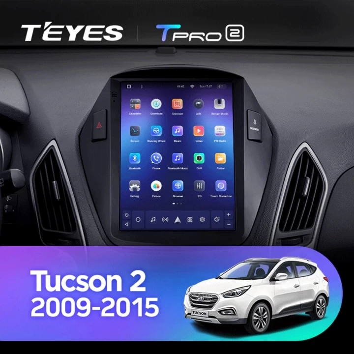 Navigatie Auto Teyes Tip Tesla TPRO 2 Hyundai Tucson 2 2009-2015 3+32GB 9.7" QLED Octa-core 1.8Ghz, Android 4G Bluetooth 5.1 DSP [2]