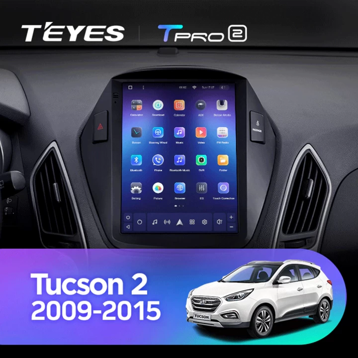 Navigatie Auto Teyes Tip Tesla TPRO 2 Hyundai Tucson 2 2009-2015 4+64GB 9.7" QLED Octa-core 1.8Ghz, Android 4G Bluetooth 5.1 DSP [2]