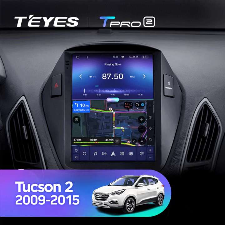 Navigatie Auto Teyes Tip Tesla TPRO 2 Hyundai Tucson 2 2009-2015 4+64GB 9.7" QLED Octa-core 1.8Ghz, Android 4G Bluetooth 5.1 DSP [5]