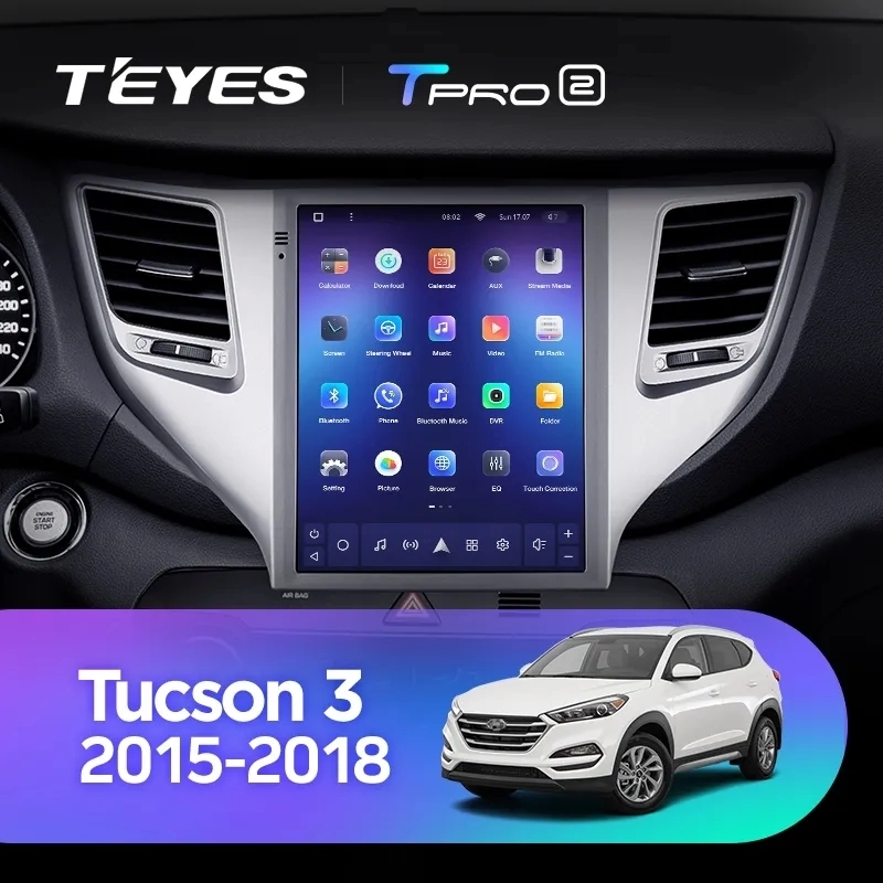 Navigatie Auto Teyes Tip Tesla TPRO 2 Hyundai Tucson 3 2015-2018 3+32GB 9.7" QLED Octa-core 1.8Ghz, Android 4G Bluetooth 5.1 DSP [2]