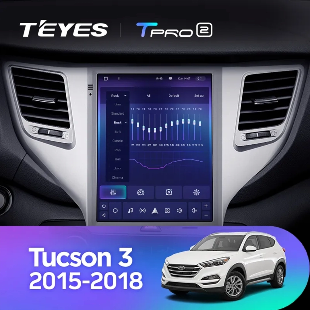 Navigatie Auto Teyes Tip Tesla TPRO 2 Hyundai Tucson 3 2015-2018 3+32GB 9.7" QLED Octa-core 1.8Ghz, Android 4G Bluetooth 5.1 DSP [4]