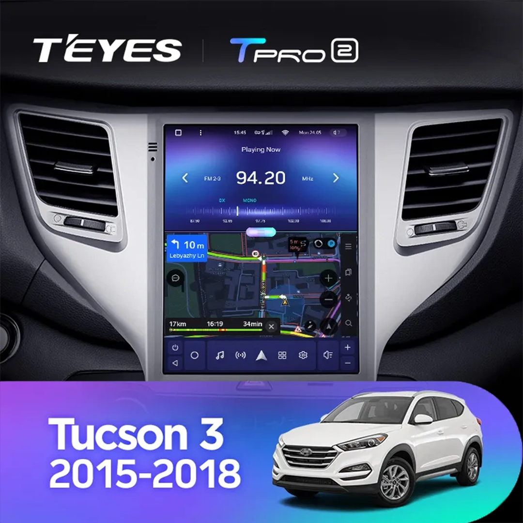 Navigatie Auto Teyes Tip Tesla TPRO 2 Hyundai Tucson 3 2015-2018 4+64GB 9.7" QLED Octa-core 1.8Ghz, Android 4G Bluetooth 5.1 DSP [4]