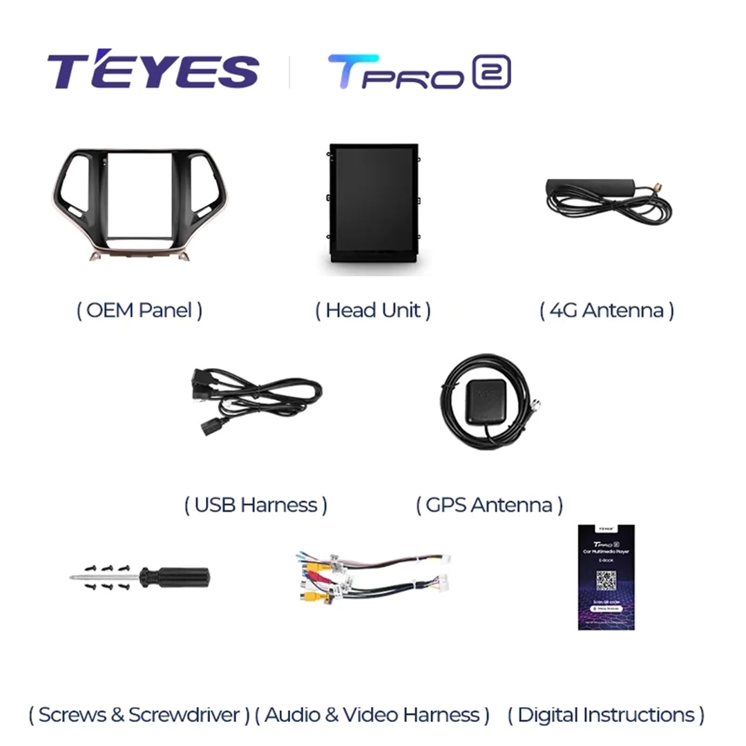 Navigatie Auto Teyes Tip Tesla TPRO 2 Jeep Cherokee 2013-2018 3+32GB 9.7" QLED Octa-core 1.8Ghz, Android 4G Bluetooth 5.1 DSP [6]