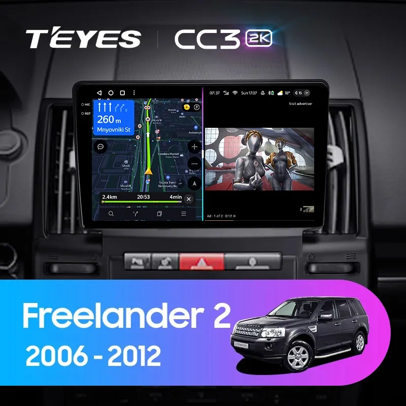 Navigatie Auto Teyes Tip Tesla TPRO 2 Land Rover Freelander 2 2006-2012 3+32GB 9.7" QLED Octa-core 1.8Ghz, Android 4G Bluetooth 5.1 DSP [2]