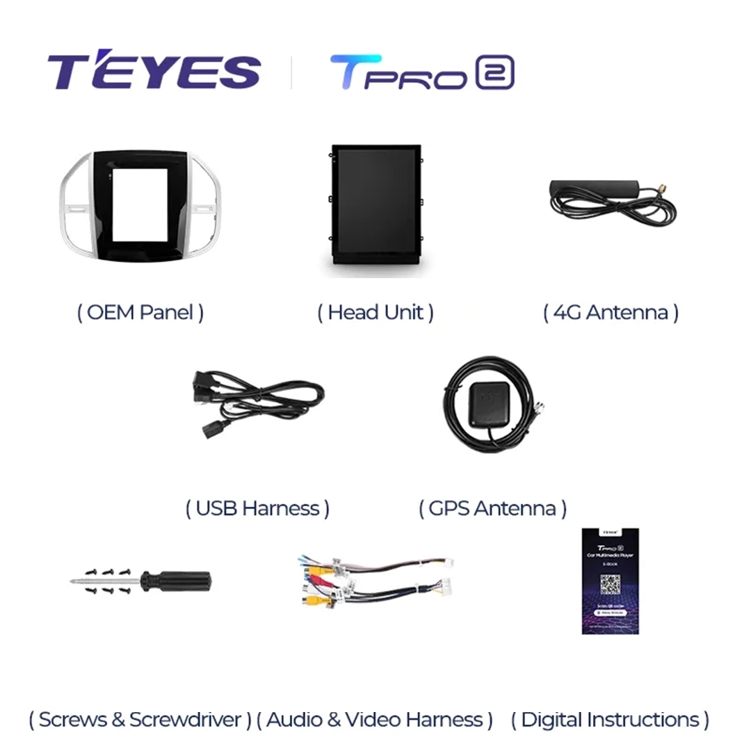 Navigatie Auto Teyes Tip Tesla TPRO 2 Mercedes-Benz Vito 3 2014-2020 3+32GB 9.7" QLED Octa-core 1.8Ghz, Android 4G Bluetooth 5.1 DSP [6]