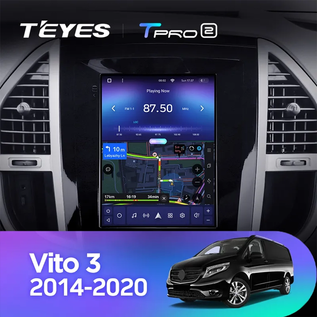 Navigatie Auto Teyes Tip Tesla TPRO 2 Mercedes-Benz Vito 3 2014-2023 4+64GB 9.7" QLED Octa-core 1.8Ghz Android 4G Bluetooth 5.1 DSP [4]