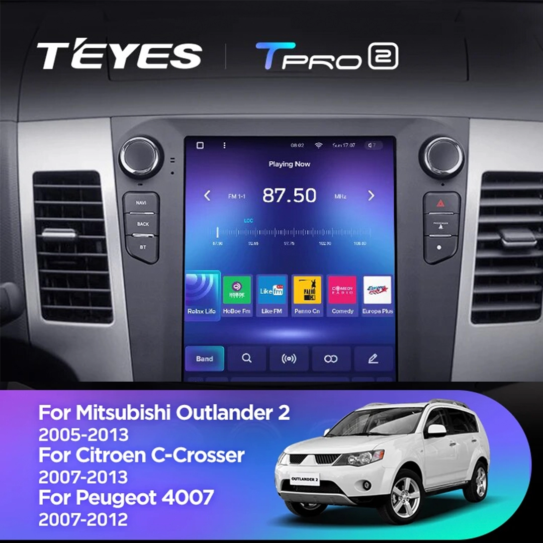 Navigatie Auto Teyes Tip Tesla TPRO 2 Mitsubishi Outlander 2 2007-2013 3+32GB 9.7" QLED Octa-core 1.8Ghz, Android 4G Bluetooth 5.1 DSP [4]