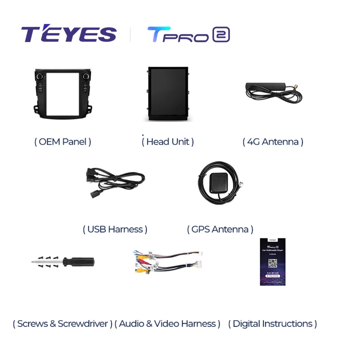 Navigatie Auto Teyes Tip Tesla TPRO 2 Mitsubishi Outlander 2 2007-2013 3+32GB 9.7" QLED Octa-core 1.8Ghz, Android 4G Bluetooth 5.1 DSP [6]