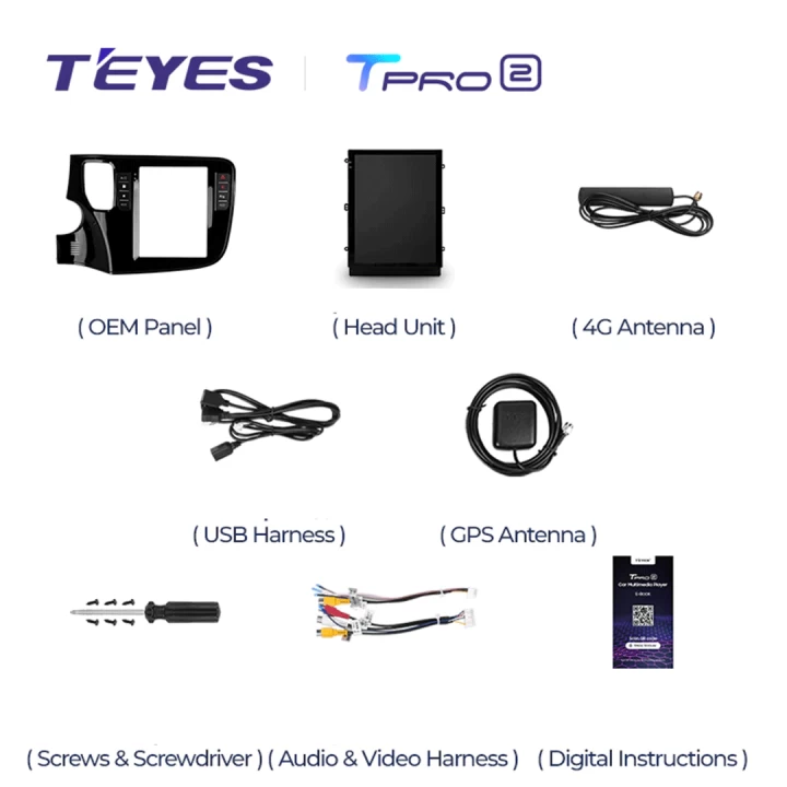 Navigatie Auto Teyes Tip Tesla TPRO 2 Mitsubishi Outlander 3 2013-2018 4+64GB 9.7" QLED Octa-core 1.8Ghz Android 4G Bluetooth 5.1 DSP [6]