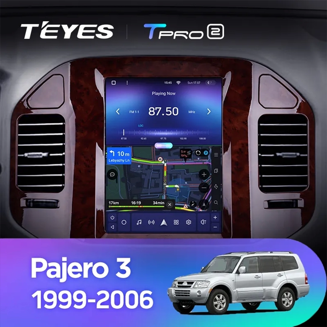 Navigatie Auto Teyes Tip Tesla TPRO 2 Mitsubishi Pajero 3 V70 V60 1999-2006 3+32GB 9.7" QLED Octa-core 1.8Ghz, Android 4G Bluetooth 5.1 DSP [4]