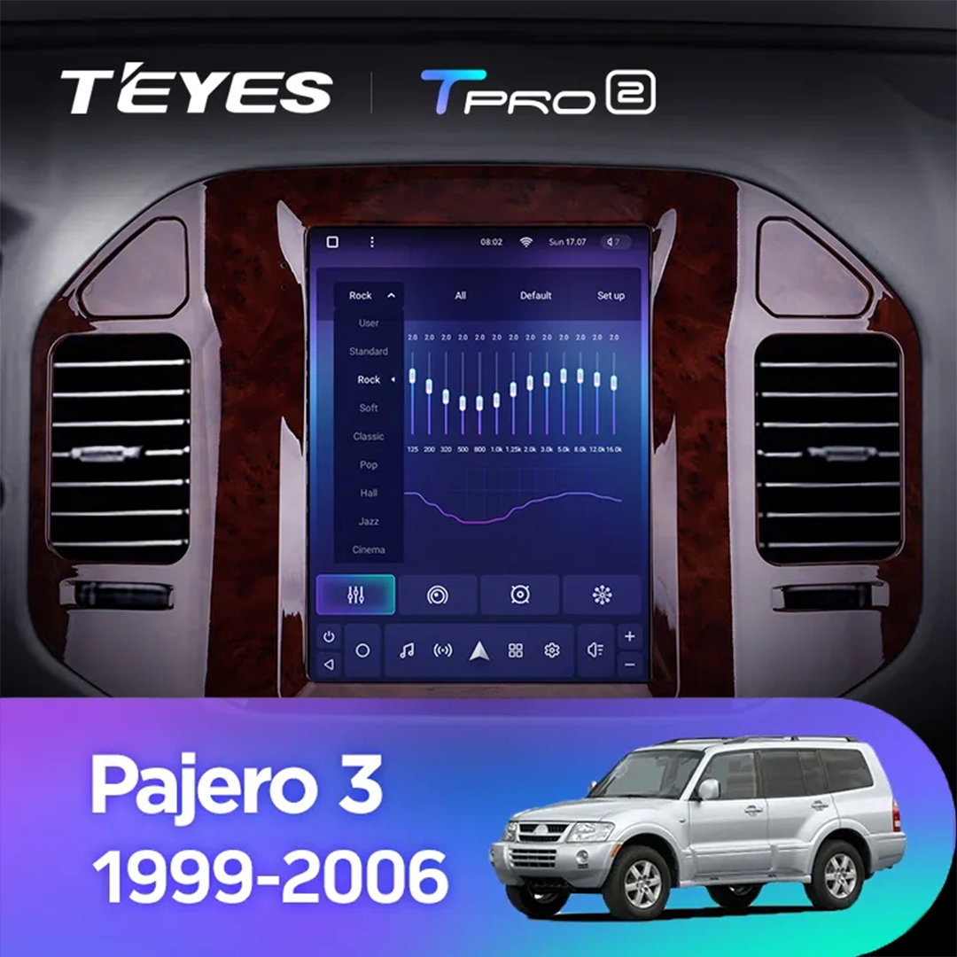 Navigatie Auto Teyes Tip Tesla TPRO 2 Mitsubishi Pajero 3 V70 V60 1999-2006 4+64GB 9.7" QLED Octa-core 1.8Ghz, Android 4G Bluetooth 5.1 DSP [3]