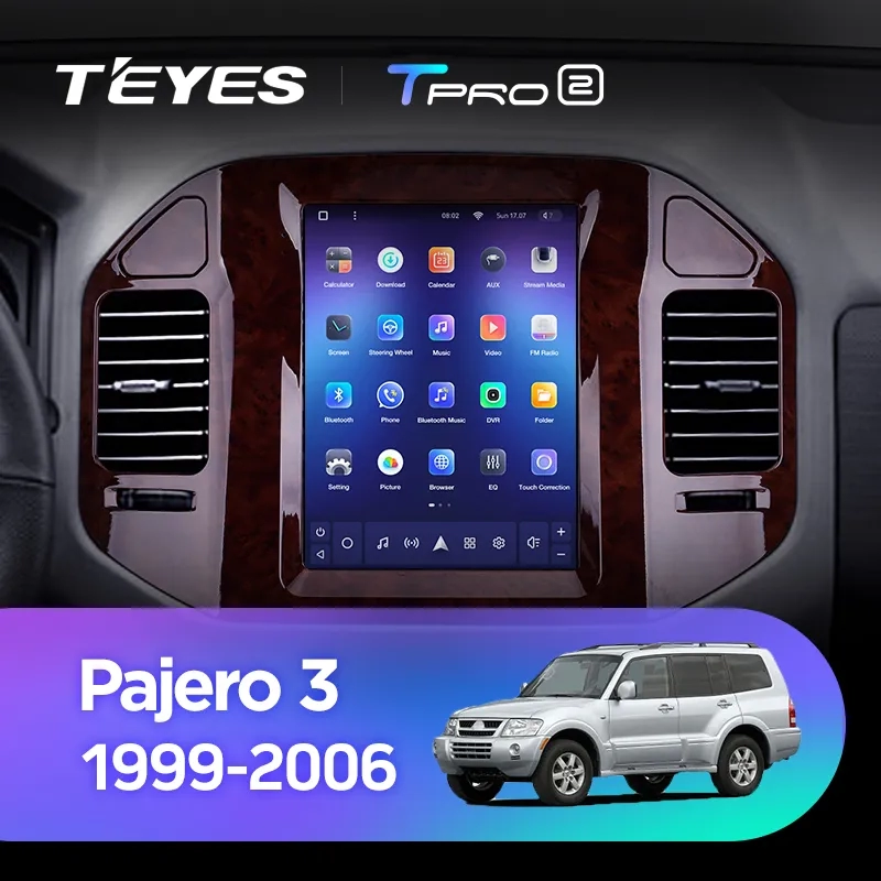 Navigatie Auto Teyes Tip Tesla TPRO 2 Mitsubishi Pajero 3 V70 V60 1999-2006 4+64GB 9.7" QLED Octa-core 1.8Ghz, Android 4G Bluetooth 5.1 DSP [2]