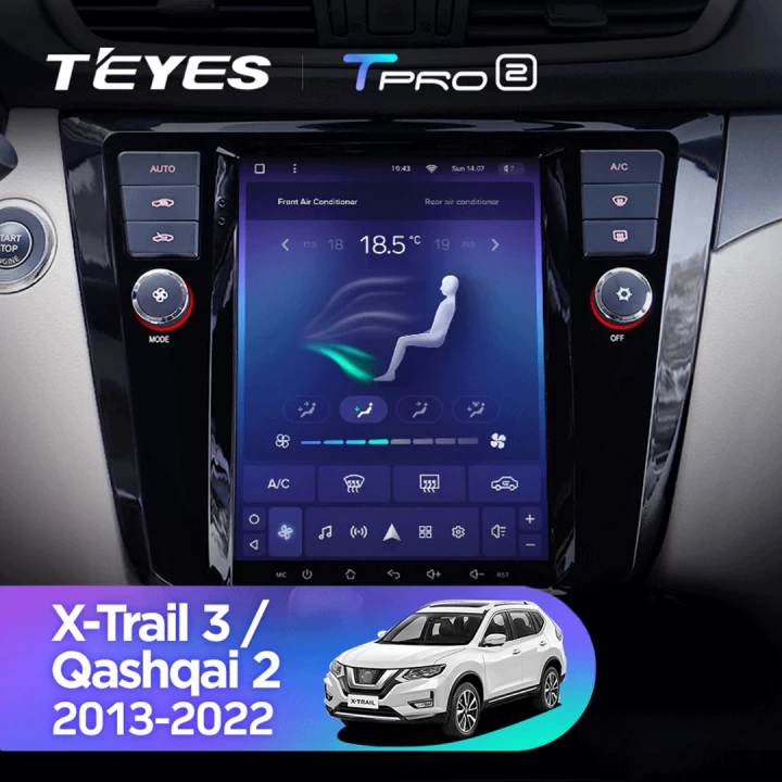Navigatie Auto Teyes Tip Tesla TPRO 2 Nissan X-Trail 3 2013-2017 4+64GB 9.7" QLED Octa-core 1.8Ghz, Android 4G Bluetooth 5.1 DSP [3]