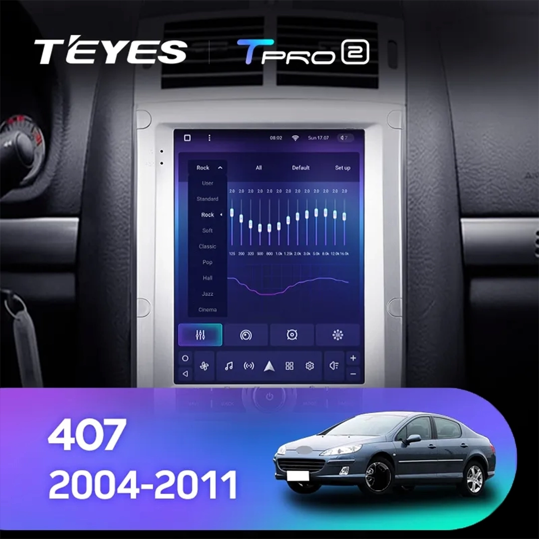 Navigatie Auto Teyes Tip Tesla TPRO 2 Peugeot 407 2004-2011 3+32GB 9.7" QLED Octa-core 1.8Ghz, Android 4G Bluetooth 5.1 DSP [4]